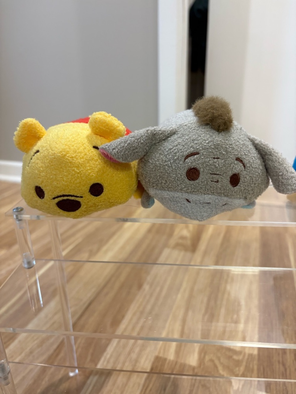 Disney Yellow Winnie the Pooh & Gray Eeyore Tsum Tsum Plush Duo, medium size